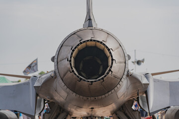 Exhaust of jet fighter engine, 