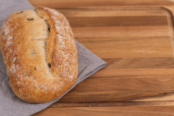 Bread on the cutting board, healthy eating,breakfast, 