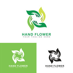Hand care design template, Business Logo Icon