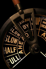 engine order telegraph in stand by position © Björn Wylezich