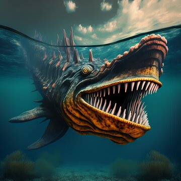 Sea monster, generative ai
