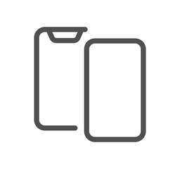 Contact related icon outline and linear vector.