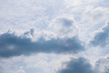 Scenic cloudscape on a sunny day