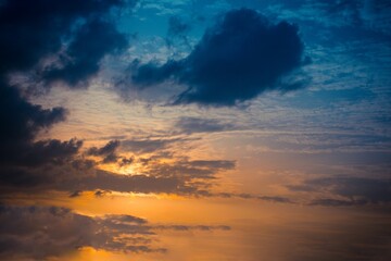Scenic cloudscape on a sunny day