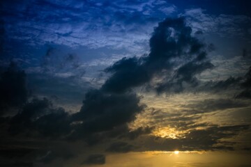 Scenic cloudscape on a sunny day
