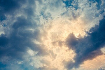 Scenic cloudscape during sunset