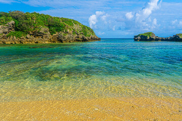 西表島のビーチ　星砂の浜