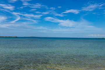 西表島　上原から眺めた美しい海