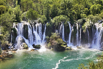 Kravice Falls in Ljubuski. Bosnia and Herzegovina