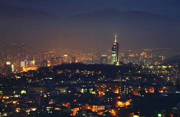 Fototapeta premium Panoramic view of Sarajevo. Bosnia and Herzegovina