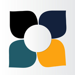  Infographic templates for presentations, advertising, layouts, and annual reports. 6 options, steps, and parts.