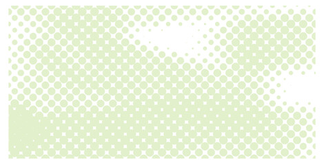 green halftone dots