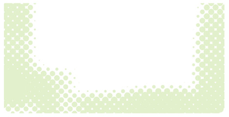 green halftone dots