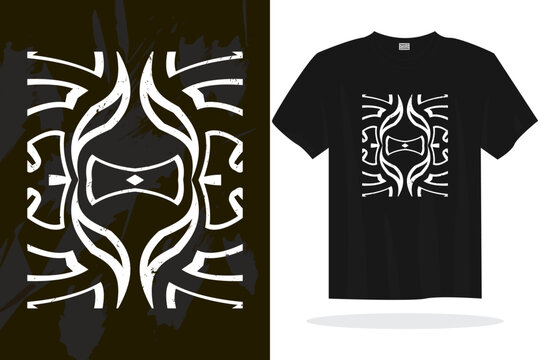 Modern t shirt design vector template with random graphics