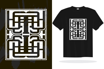 Modern t shirt design vector template with random graphics