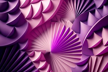 graphic abstract colorful volumetric background in purple pink tones, created with generative ai