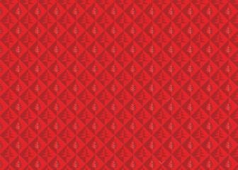 red pattern with christmas trees