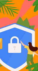 Business people working in flat vector concept operation hand drawn illustration
