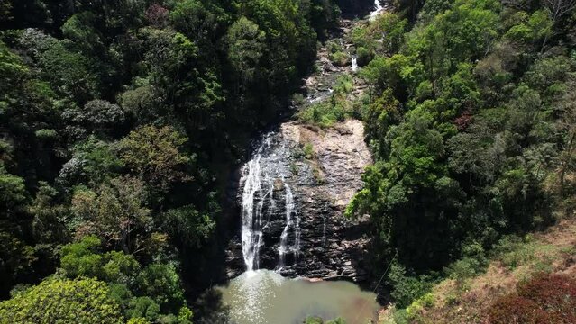 Abbey Falls (also spelled Abbi Falls and Abbe Falls) is a waterfall in Kodagu, in the Western Ghats of Karnataka, India. It is located 8 km from the Madikeri.
