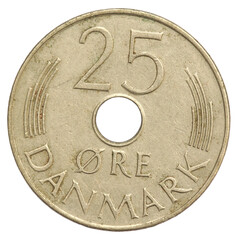 Old coin of 25 ore