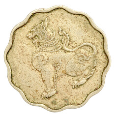 Old coin om Burmese Five Pye