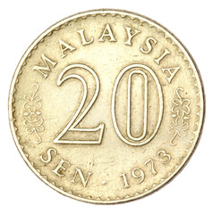 Malaysian Coin of 20 SEN of 1973 © Swapan