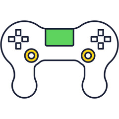 Gamepad icon joystick vector isolated on white