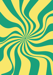 Groovy hippie 70s backgrounds. Waves, swirl, twirl pattern. Twisted and distorted vector texture in trendy retro psychedelic style. Candy ice cream summer