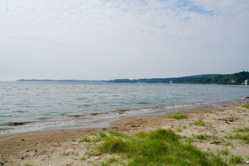 View of the Sea of Japan from Fresh Line Mitsuke Park.