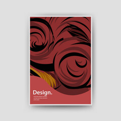 Poster With Abstract Wave Pattern for Banners, Cover Book. Eps 10 Vector template 
