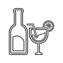 Beverage, drink line icon. Outline vector.