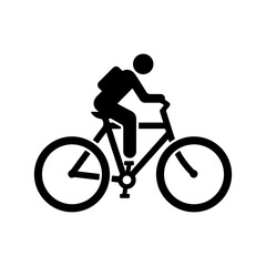 Bicycle, riding icon.