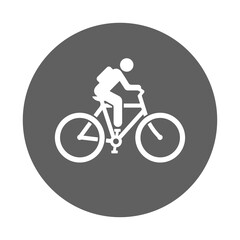 Fototapeta na wymiar Bicycle, riding icon.