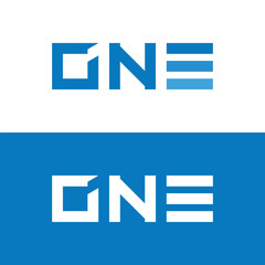 One symbol logo icon vector template 
