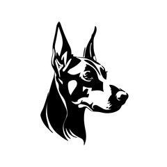 Dog head vector