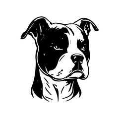 Dog head vector