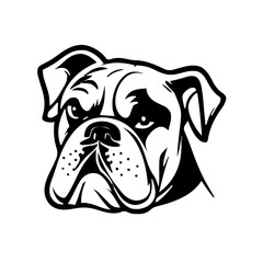 Dog head vector
