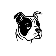 Dog head vector
