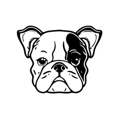 Dog head vector