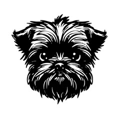 Dog head vector