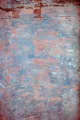 Old rusty blue and orange textured background
