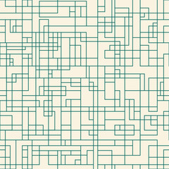 Line grid endless vector background. Seamless pattern with connected lines.