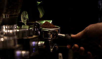 Coffee, espresso grounds