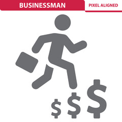 Businessman Icon. Job, Career