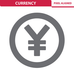 Currency Icon. Yen, Yuan Symbol
