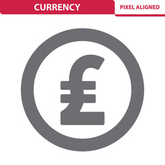 Currency Icon. Pound Sterling Symbol
