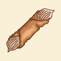 Traditional Sicilian dessert "Cannoli" tubes