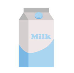 Concept Milk product big milk pack. This is a cartoon-style flat illustration for a web concept featuring a milk product theme. The illustration depicts a big milk pack. Vector illustration.