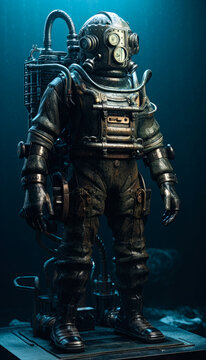 diesel punk scuba diver