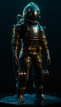 diesel punk scuba diver